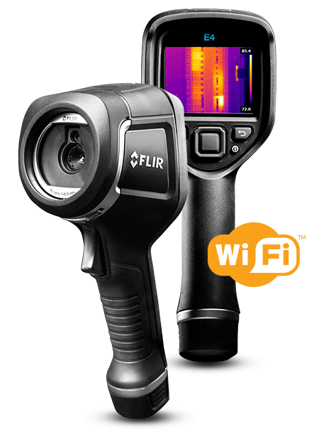 MSX®とWiFiを搭載したFLIR E4 WiFi赤外線カメラ | Teledyne FLIR